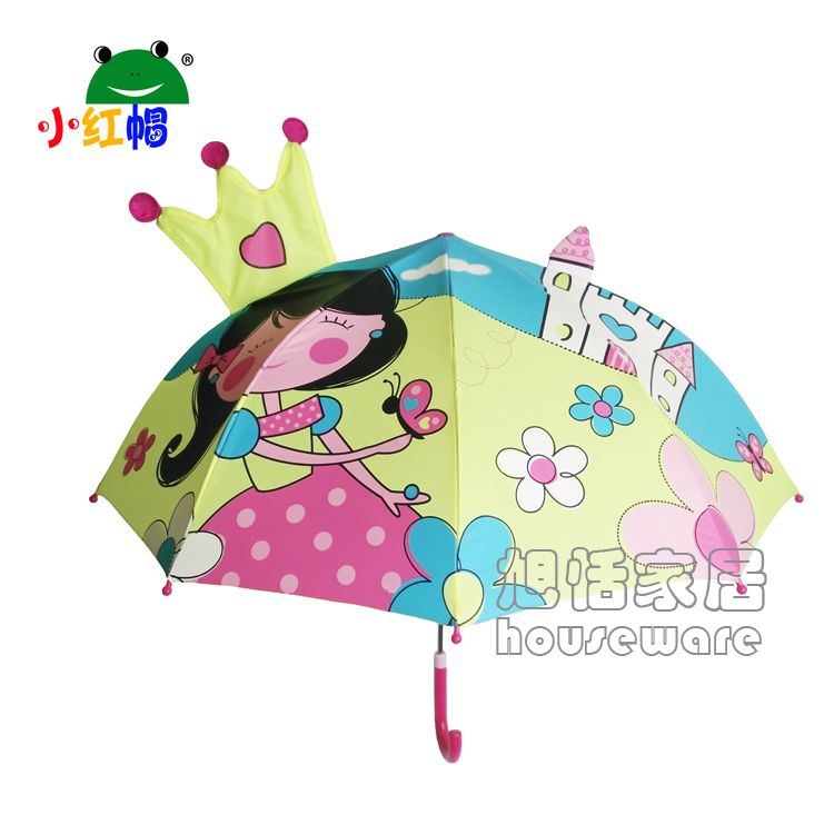 小紅帽兒童晴雨傘創意卡通傘超輕長柄公主傘禮物促銷