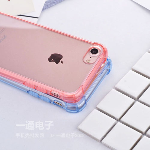 批發iPhone7手機殼亞克力蘋果7plus簡約防摔透明殼4.7寸女保護套