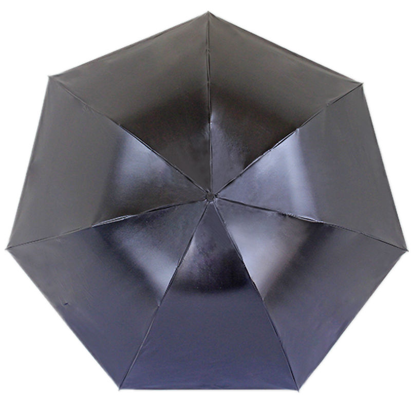 折疊雨傘純色彩膠廣告傘黑膠防曬太陽傘淑女鉛筆型防紫外線三折傘