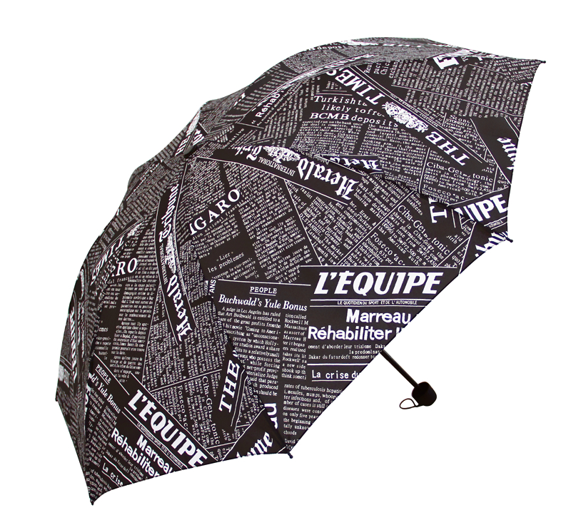 創意報紙個性雨傘折疊女晴雨兩用學生傘全自動男士加大遮陽太陽傘