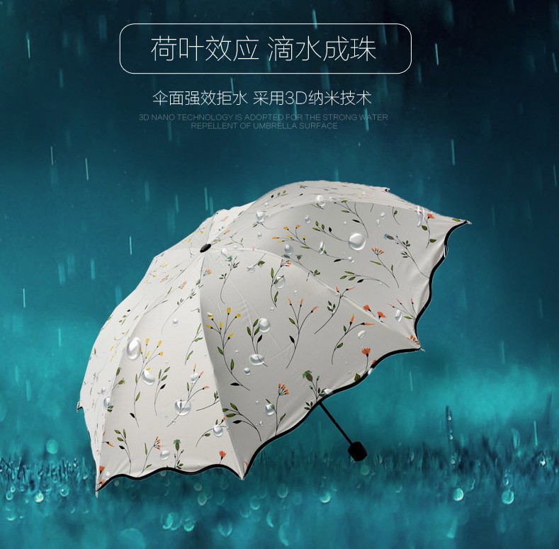 雨傘折疊太陽傘女韓國防紫外線晴雨傘兩用黑膠防曬遮陽傘口袋傘