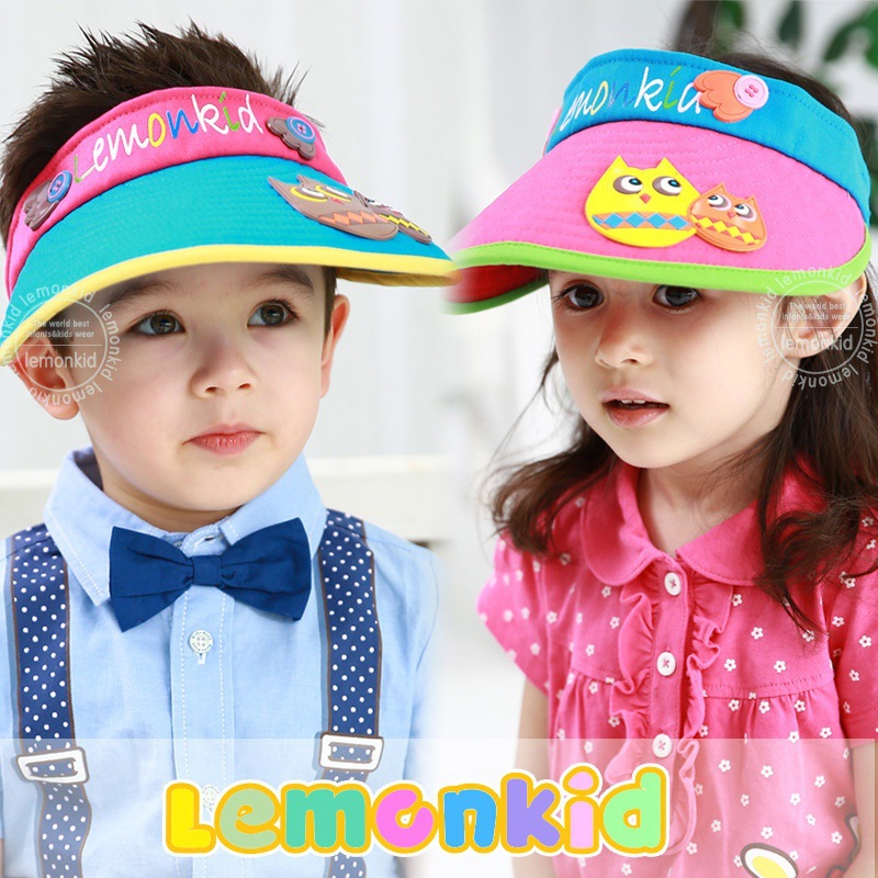 出游必備韓國代購 兒童空頂帽寶寶帽太陽帽男女童遮陽帽童帽包郵