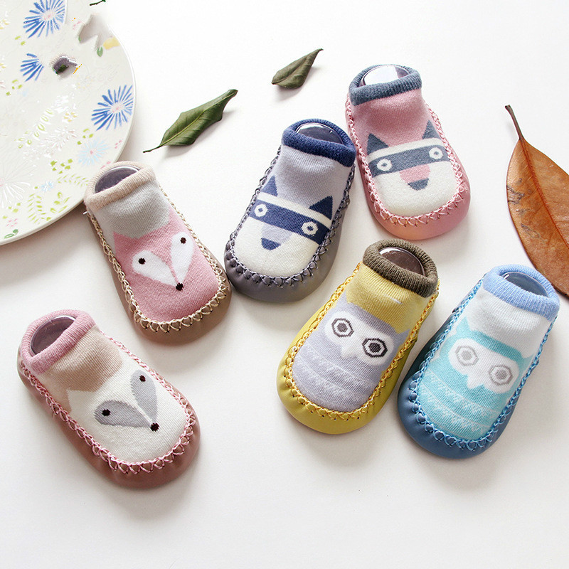 出口韓國A類質檢純棉嬰兒地板襪 6-12個月男女童防滑學步襪寶寶