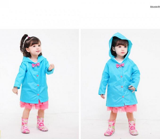 韓國正品女童雨衣雨披 中小童寶寶韓版蝴蝶結公主兒童2-10歲大童