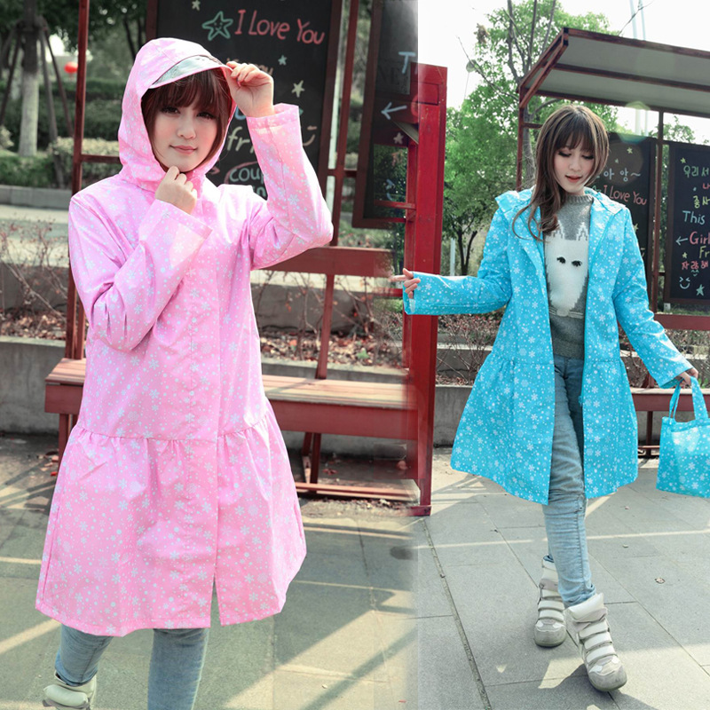 韓國代購正品 韓版時尚雨衣女式/成人雨衣自行車雨衣防水透氣雨衣