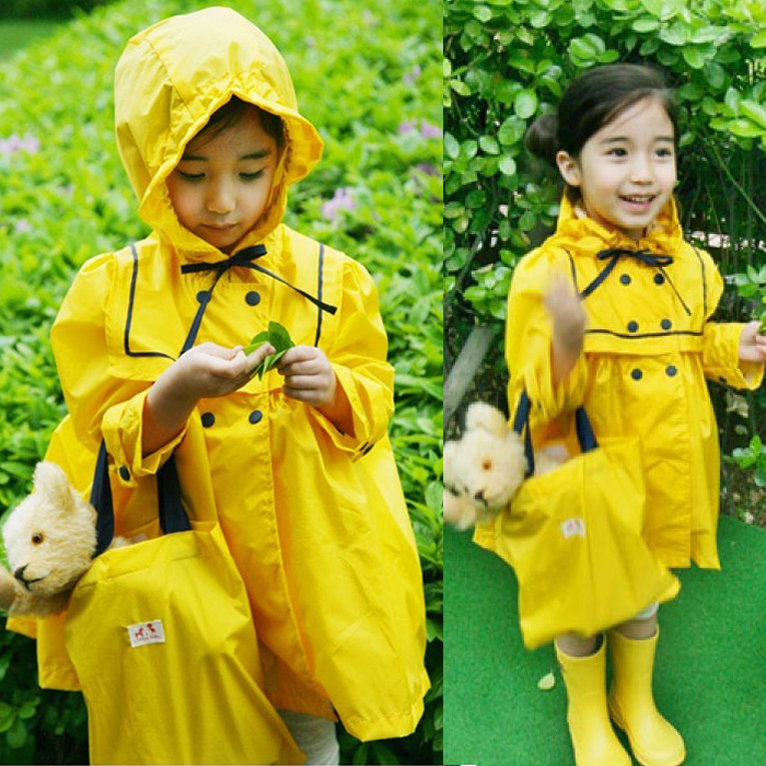 新款熱賣超萌公主韓國女童兒童雨衣 寶寶學生加厚可愛雨披可親子