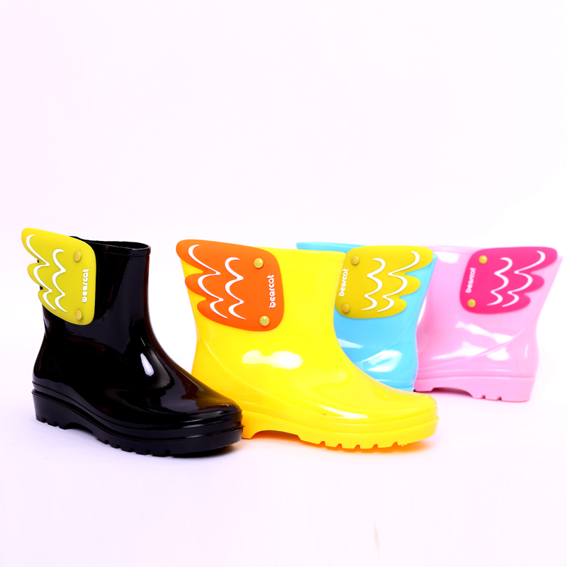 5月新bearcat男女童時尚雨鞋 翅膀兒童雨靴 環保防滑寶寶水鞋雨鞋