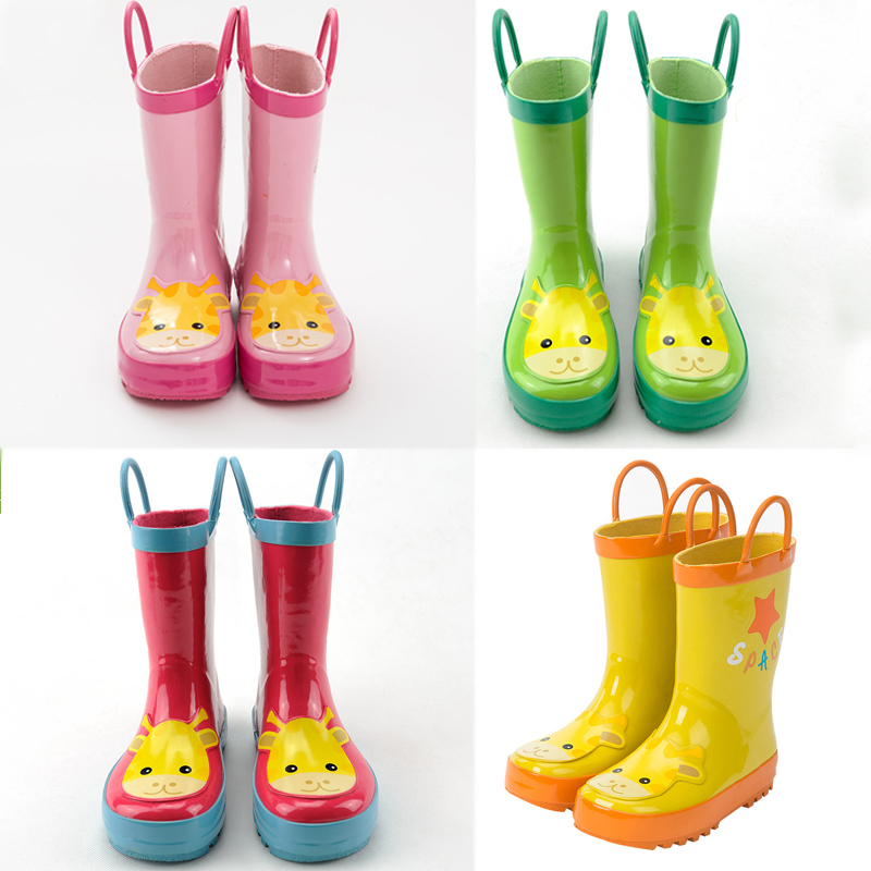 新品韓國代購kocotree正品兒童雨鞋男女寶寶天然橡膠卡通雨靴學生